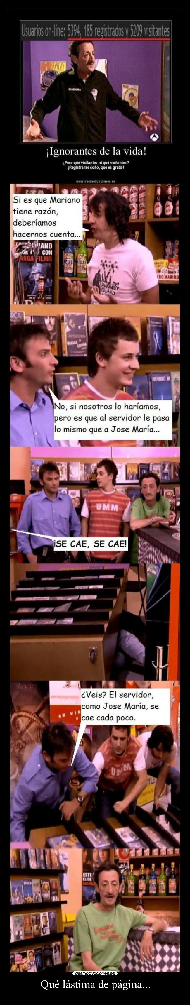 Qué lástima de página... - 