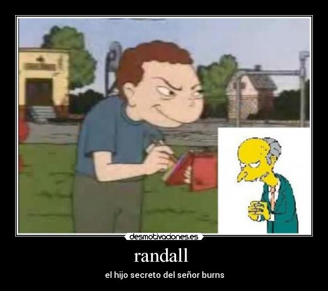 randall - el hijo secreto del señor burns