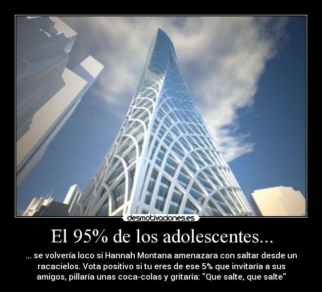 El 95% de los adolescentes... -