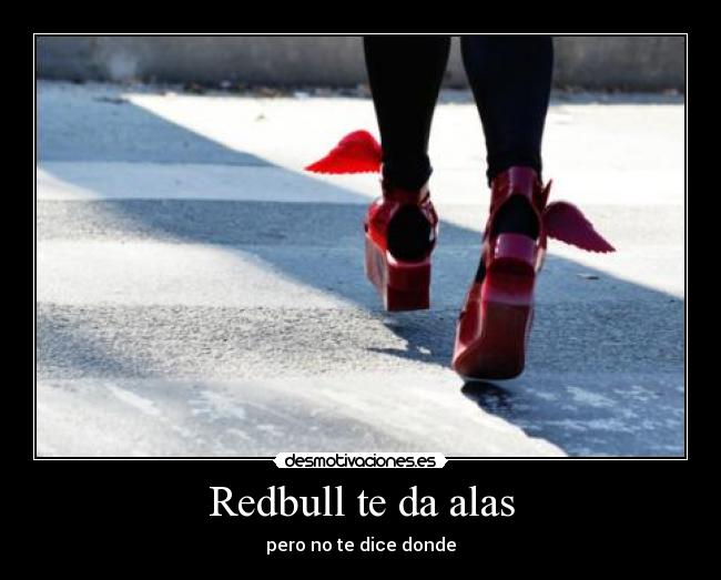 carteles redbull alas donde desmotivaciones