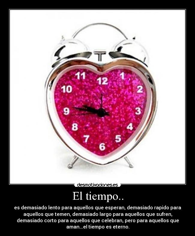 El tiempo.. -