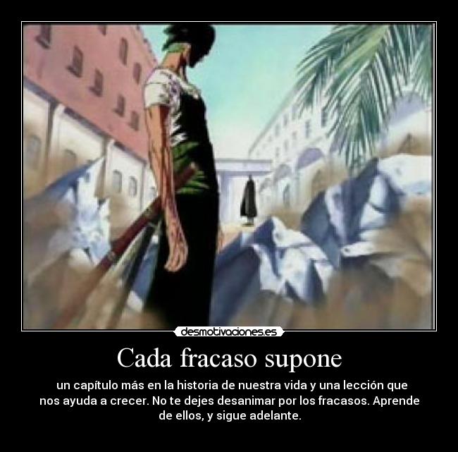 Cada fracaso supone - 