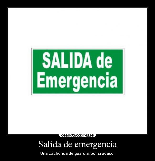 Salida de emergencia - 