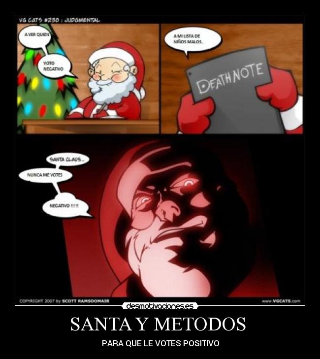 SANTA Y METODOS  - PARA QUE LE VOTES POSITIVO