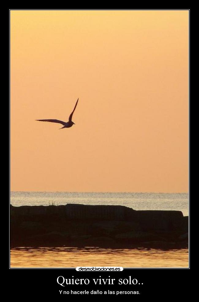 Quiero vivir solo.. - 