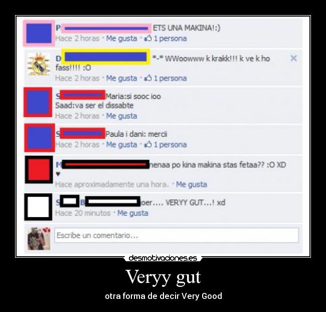 Veryy gut - otra forma de decir Very Good