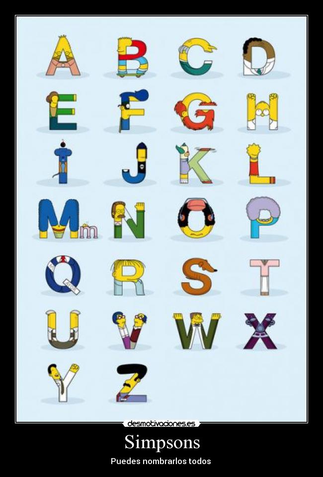 Simpsons - Puedes nombrarlos todos