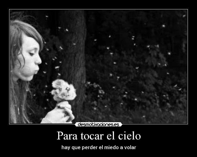 Para tocar el cielo - hay que perder el miedo a volar