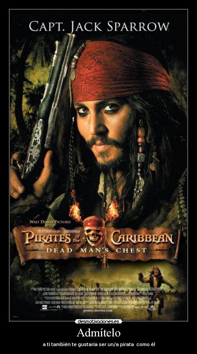 Admítelo - a ti también te gustaría ser un/a pirata como él