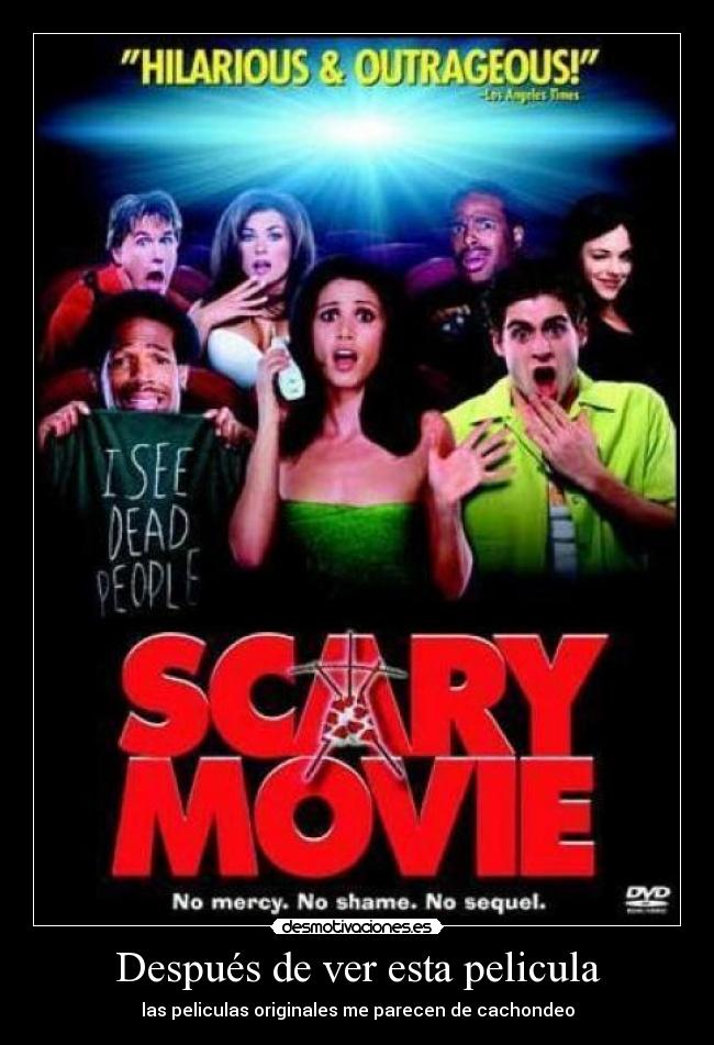 carteles scary movie desmotivaciones