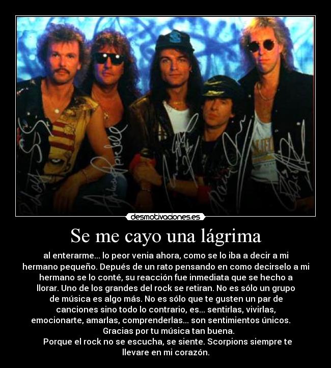 carteles desmotivaciones scorpions musica rock desmotivaciones