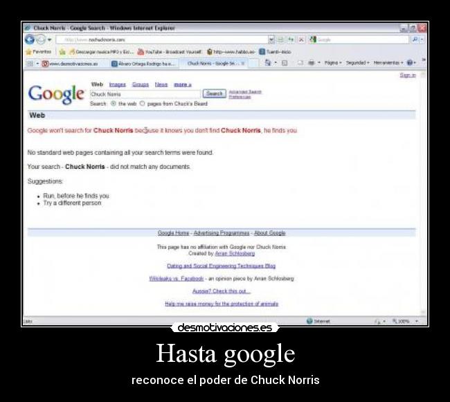 Hasta google -