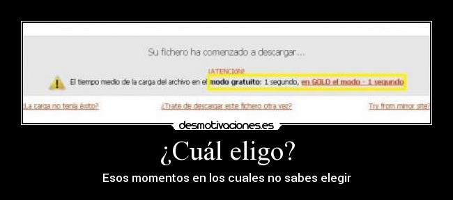 ¿Cuál eligo? - 