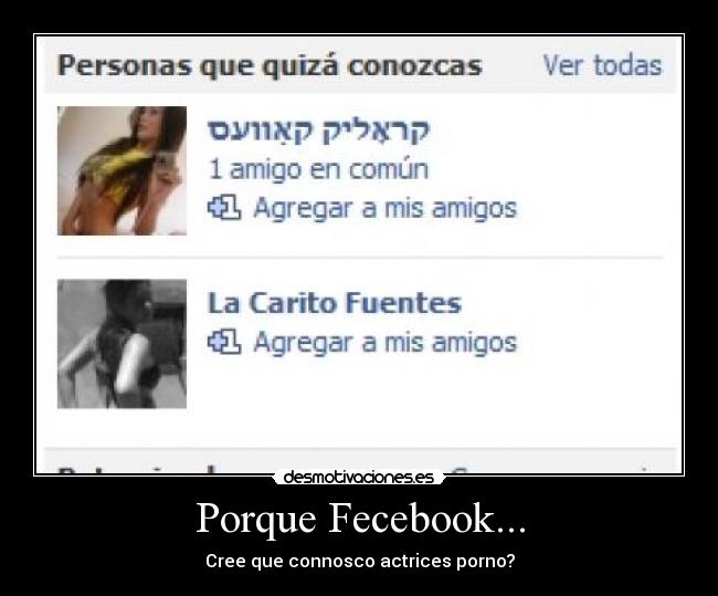 Porque Fecebook... -