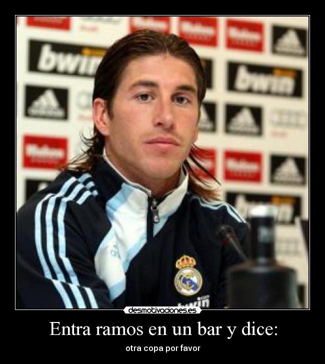 Entra ramos en un bar y dice: -