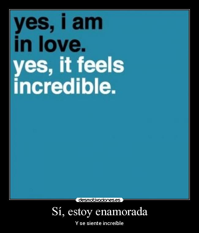Sí, estoy enamorada - 