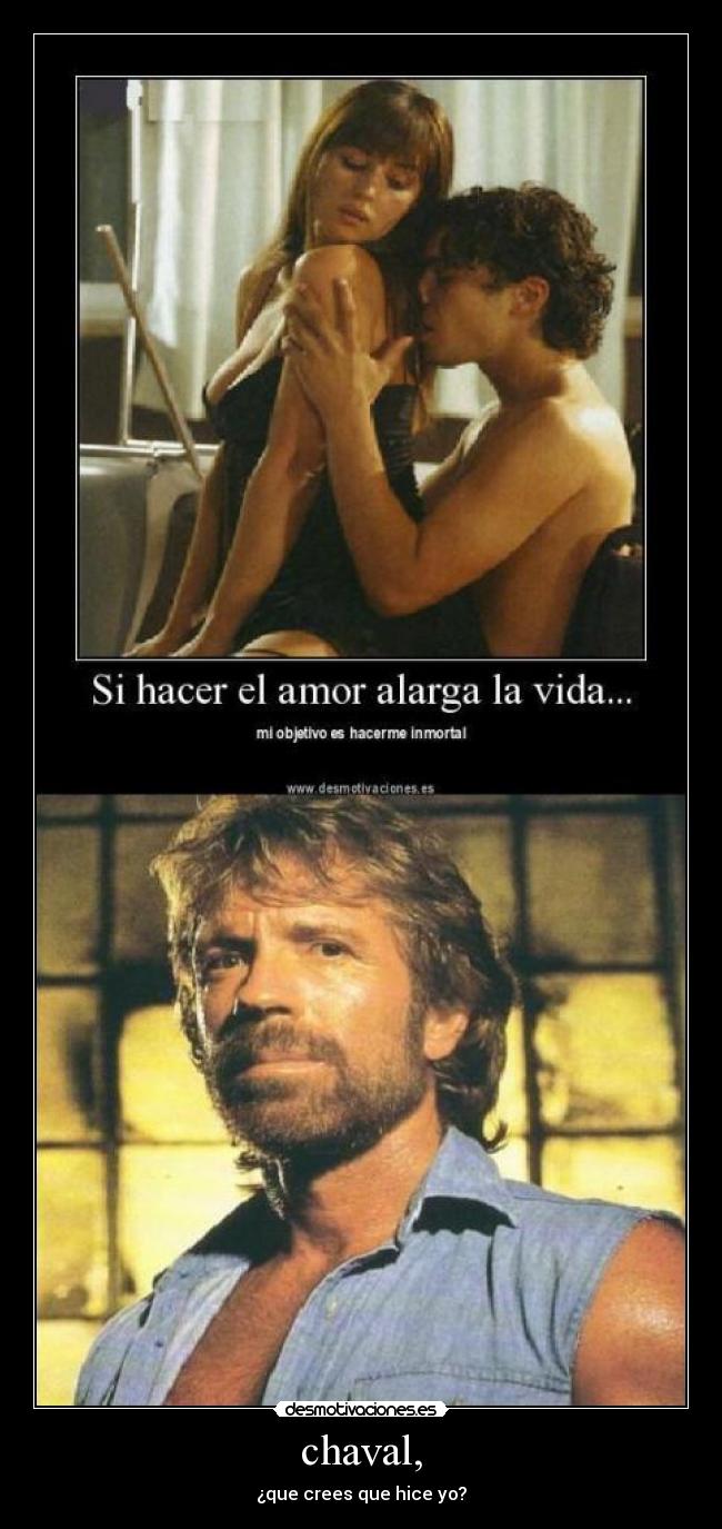 chaval, - ¿que crees que hice yo?