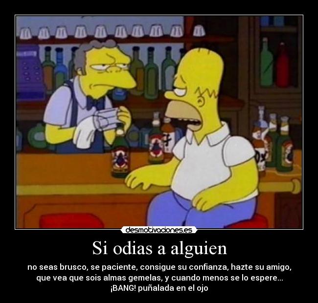 carteles moe simpsons consejo desmotivaciones