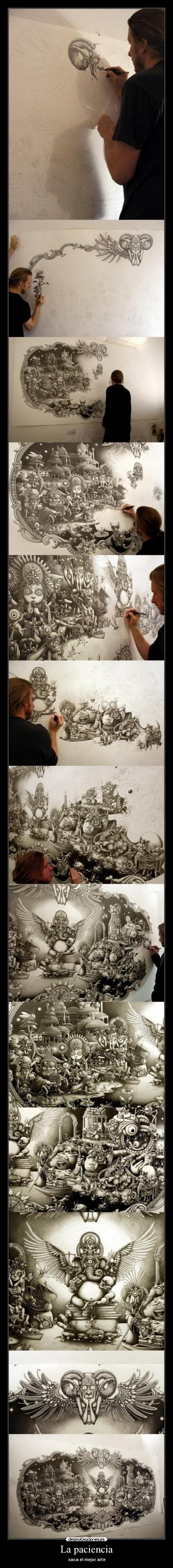 La paciencia - saca el mejor arte