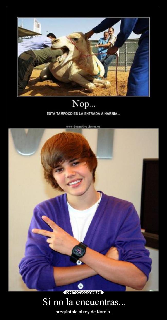 carteles encuentras preguntale rey narnia desmotivaciones