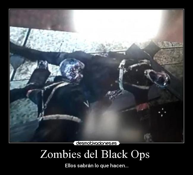 Zombies del Black Ops - Ellos sabrán lo que hacen...