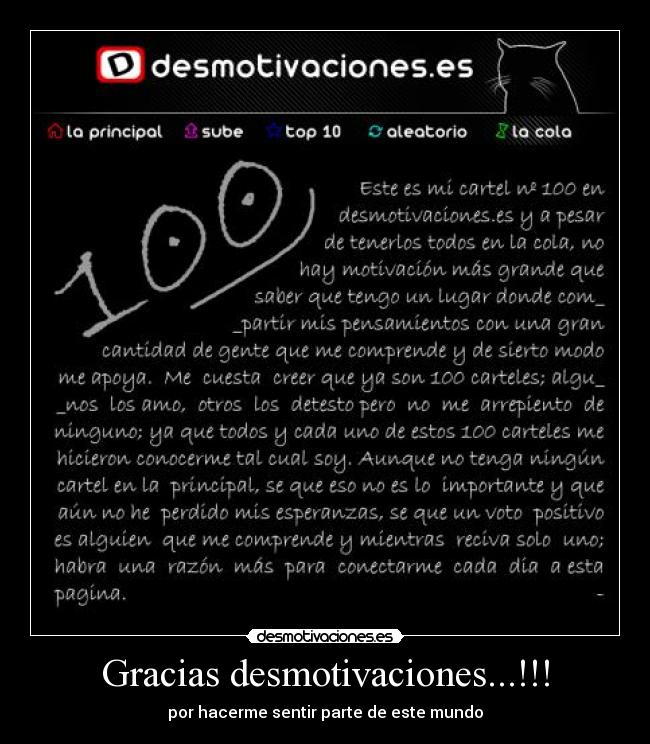Gracias desmotivaciones...!!! -
