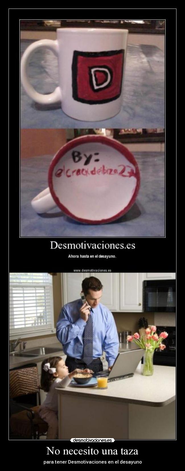 No necesito una taza - 