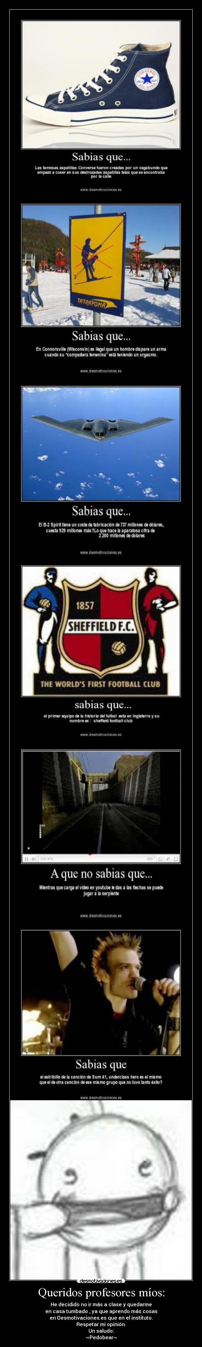 Queridos profesores míos: - 