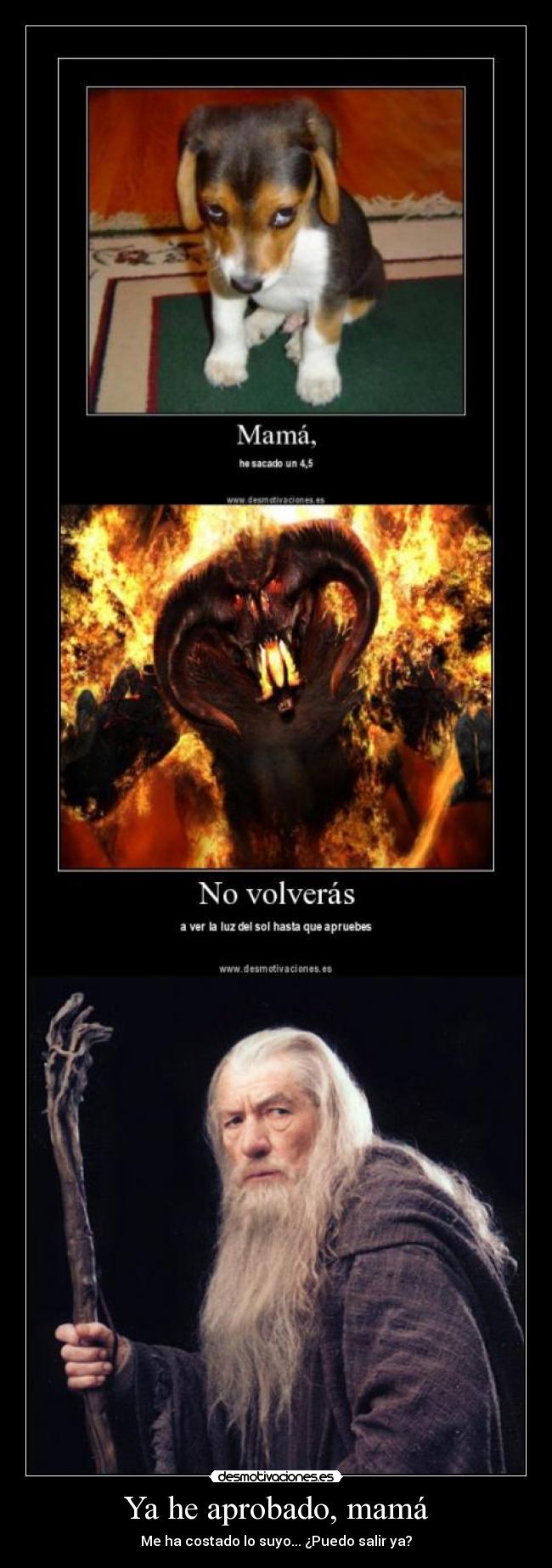 Ya he aprobado, mamá -