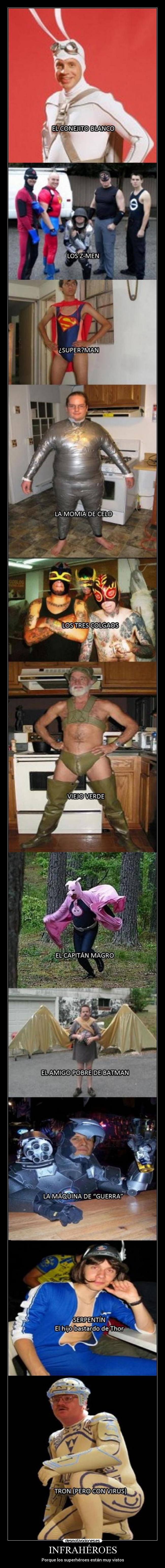 INFRAHÉROES - Porque los superhéroes están muy vistos