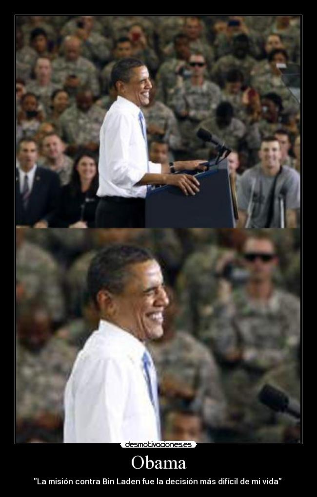 Obama - La misión contra Bin Laden fue la decisión más difícil de mi vida