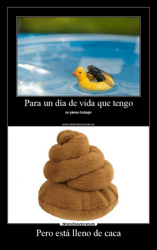 Pero está lleno de caca -