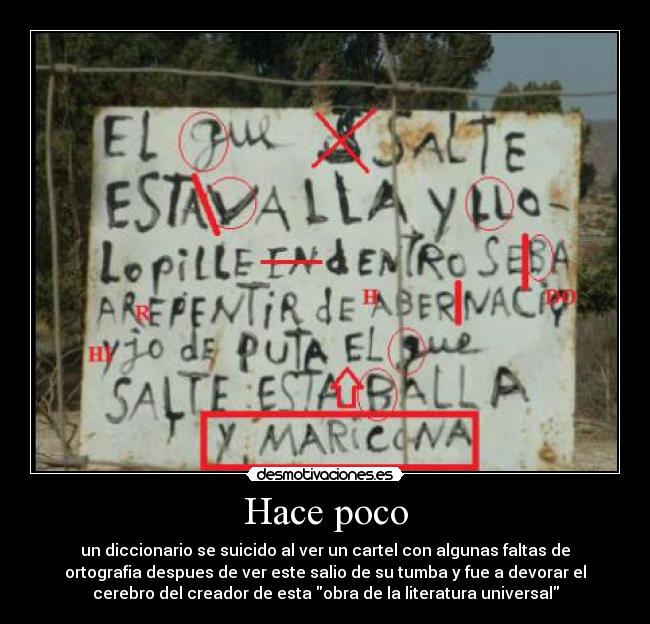 Hace poco -