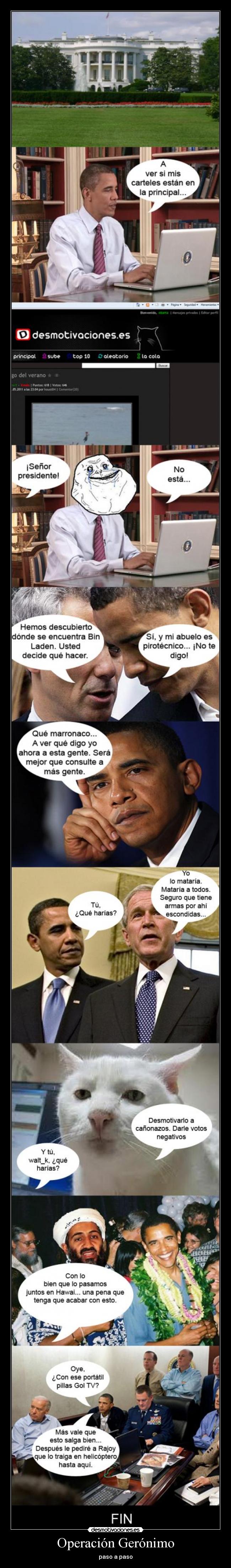 Operación Gerónimo - paso a paso