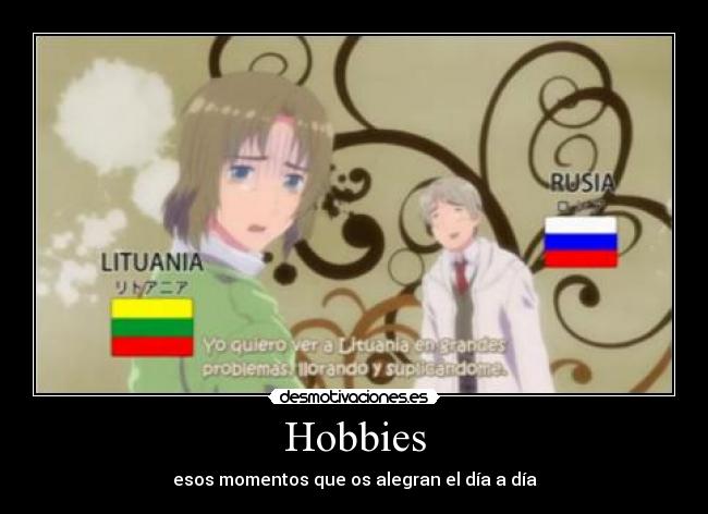 Hobbies - esos momentos que os alegran el día a día