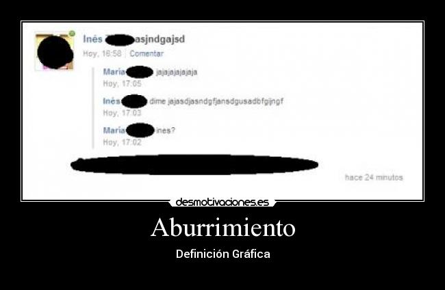 carteles aburrimiento definicion grafica desmotivaciones