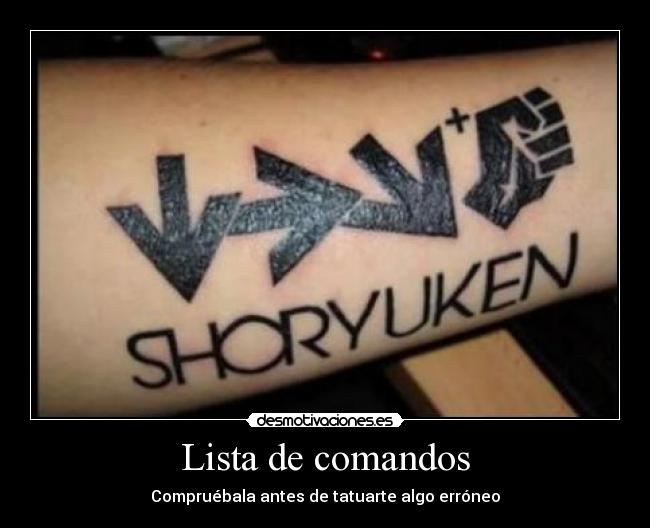 carteles street fighter tatoo desmotivaciones