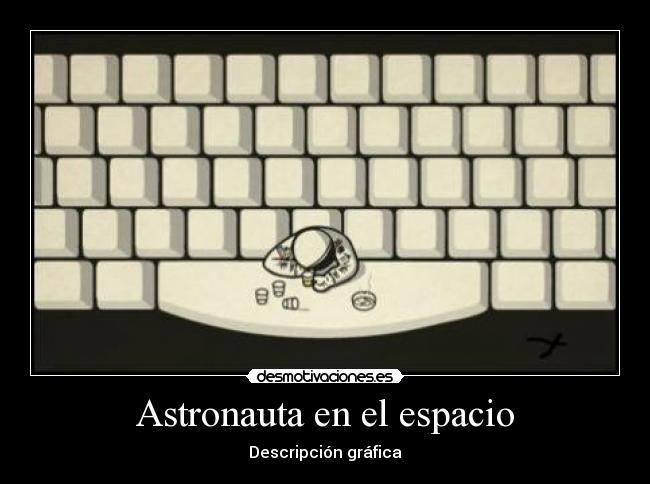 Astronauta en el espacio - Descripción gráfica