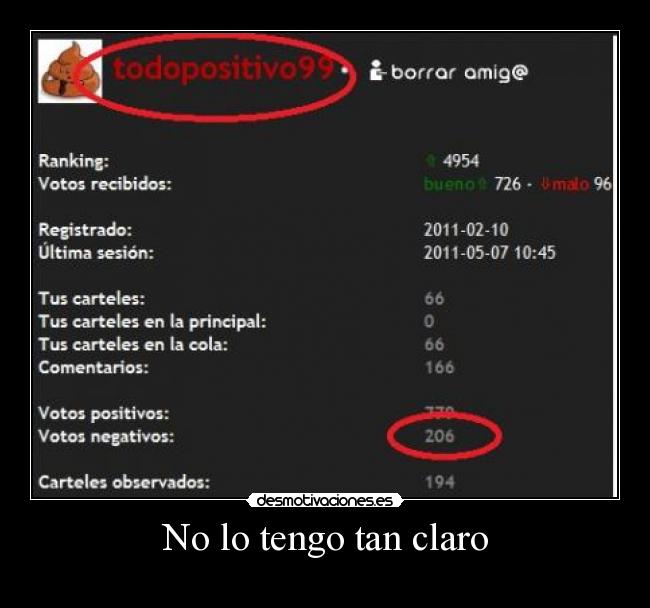 No lo tengo tan claro -