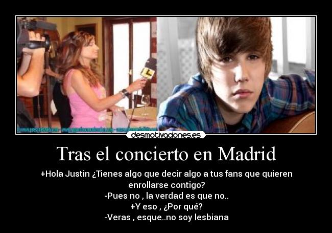 Tras el concierto en Madrid - 
