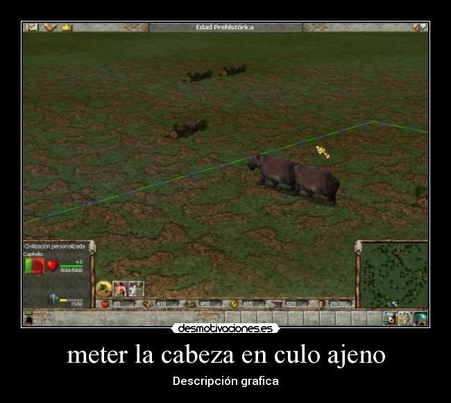 meter la cabeza en culo ajeno - Descripción grafica