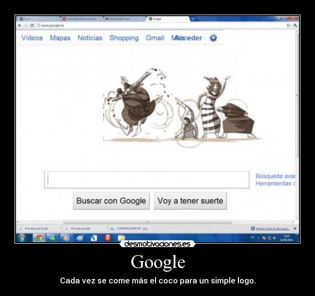 Google - Cada vez se come más el coco para un simple logo.
