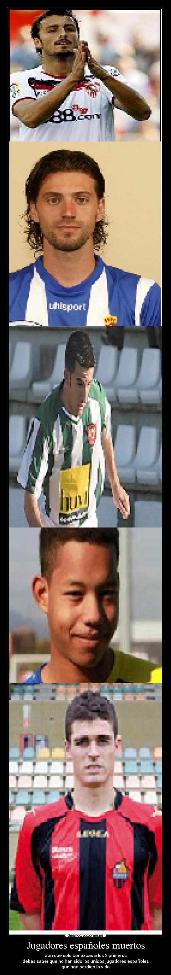 Jugadores españoles muertos -