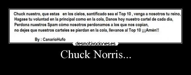 Chuck Norris... -