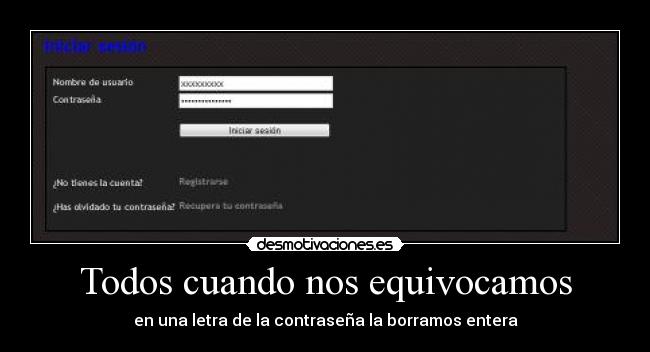 Todos cuando nos equivocamos - 