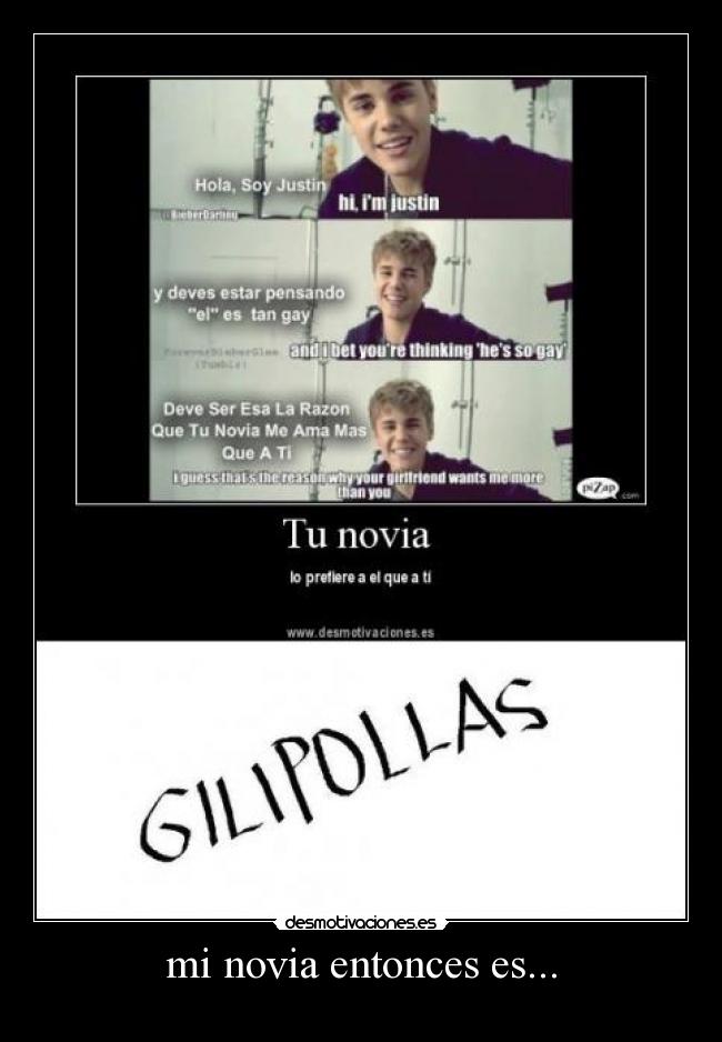 mi novia entonces es... -