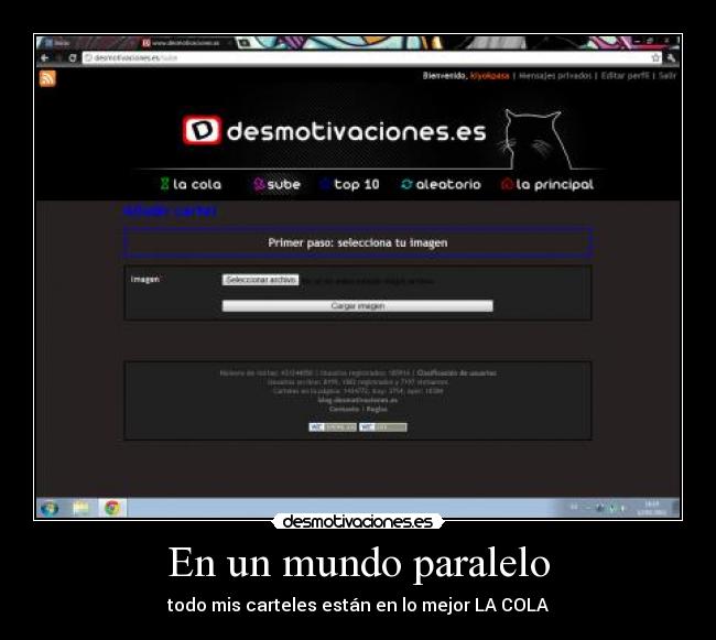 En un mundo paralelo - todo mis carteles están en lo mejor LA COLA