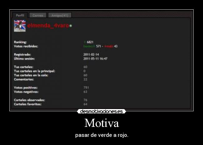 Motiva - pasar de verde a rojo.