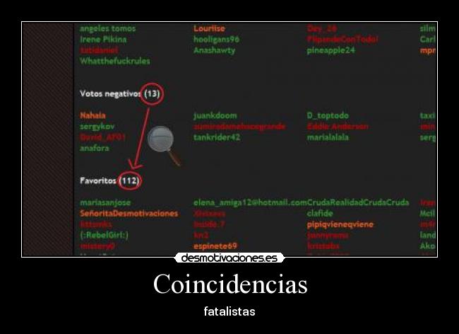 Coincidencias - 