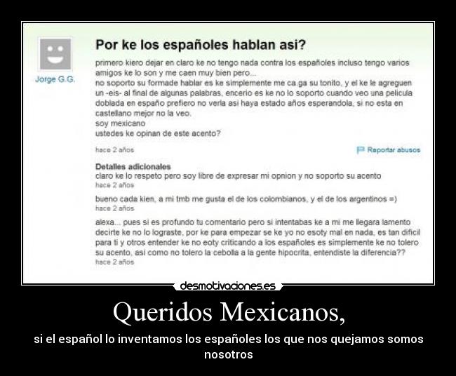 Queridos Mexicanos, - 